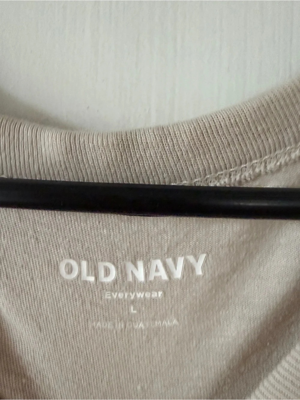 Old Navy Beige Crewneck Graphic Tee